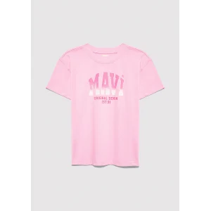 Mavi 7610386-70972 Mavi Logo Baskılı Pembe Tişört
