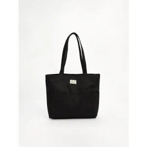 LCW ACCESSORIES Siyah Yazı Nakışlı Kadın Omuz Çantası