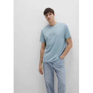 Mavi 0612896-70838 Mavi Logo Baskılı Mavi Tişört