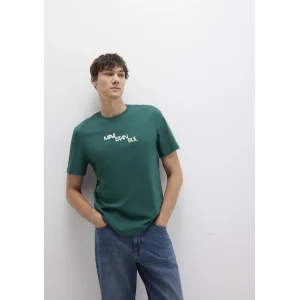 Mavi 0612274-90960 Mavi İstanbul Baskılı Yeşil Tişört