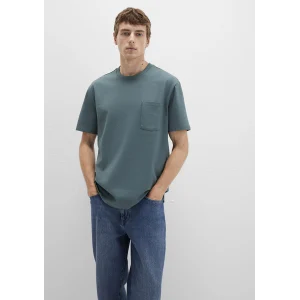 Mavi 066248-71577 Cep Detaylı Yeşil Basic Tişört