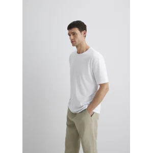 Mavi 0611596-620 Bisiklet Yaka Beyaz Basic Tişört