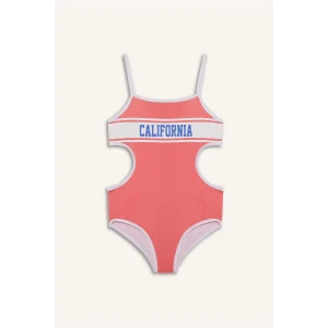 Defacto D9900 Turuncu Kız Çocuk Baskılı Mayo