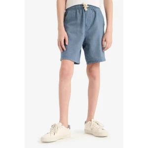 Defacto E3317 DENIM Erkek Çocuk Beli Lastikli Şort