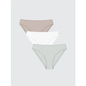 LCW DREAM Pembe Desenli Bikini Külot 3lü Paket