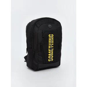 LCW ACCESSORIES Siyah Yazı Baskılı Erkek Çocuk Okul Çantası