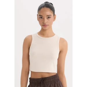 Defacto D7122 Bej DeFactoFit Standart Fit Bisiklet Yaka Modal Sporcu Atlet