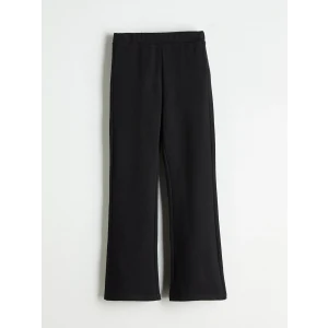 LCW Kids Siyah Beli Lastikli İspanyol Paça Kız Çocuk Tayt