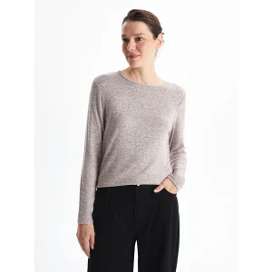 LCWAIKIKI Classic Pembe Bisiklet Yaka Kadın Tişört