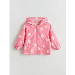 LCW Kids Pembe Kapüşonlu Kız Çocuk Şişme Mont