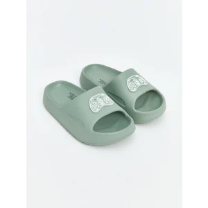 LCW STEPS Yeşil Baskılı Erkek Çocuk Terlik
