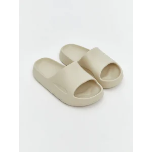 LCW STEPS Bej Tek Bantlı Erkek Çocuk Terlik