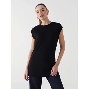 LCW Modest Siyah Bisiklet Yaka Kadın Tunik