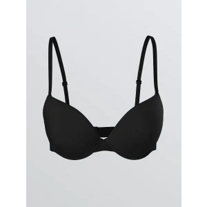 LCW DREAM Siyah Balenli Yarım Dolgulu Tişört Sütyen