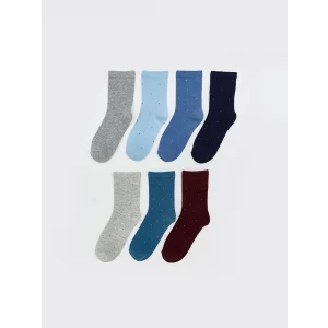 LCW Kids Karişik Puantiyeli Erkek Çocuk Soket Çorap 7li