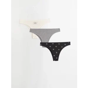 LCW DREAM Siyah Baskılı Brazilian Külot 3lü Paket