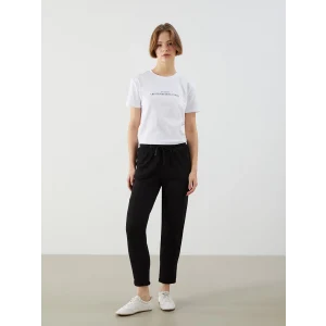 XSIDE Siyah Beli Lastikli Kadın Eşofman Altı