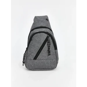 LCW ACCESSORIES Gri Fermuarlı Erkek Göğüs Çantası