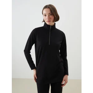 LCWAIKIKI Classic Siyah Dik Yaka Kadın Tunik