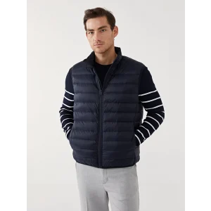 SOUTHBLUE Lacivert Standart Kalıp Dik Yaka Erkek Şişme Yelek