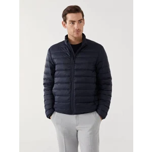 SOUTHBLUE Lacivert Standart Kalıp Dik Yaka Erkek Şişme Mont