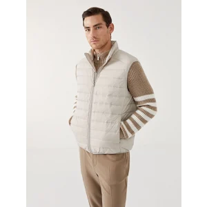 SOUTHBLUE Bej Standart Kalıp Dik Yaka Erkek Şişme Yelek