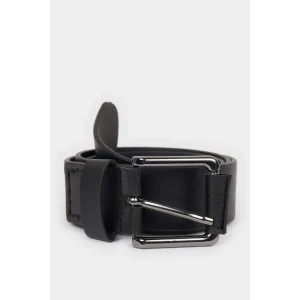 Defacto D3286 Siyah Erkek Suni Deri Jean Kemeri