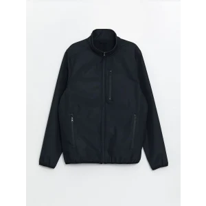 LCWAIKIKI Classic Siyah Standart Kalıp Dik Yaka Erkek Mont