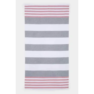 Defacto E3771 Lacivert Kadın Desenli Pamuklu Plaj Havlusu