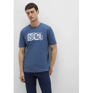 Mavi 0611789-90609 İstanbul Baskılı Mavi Tişört