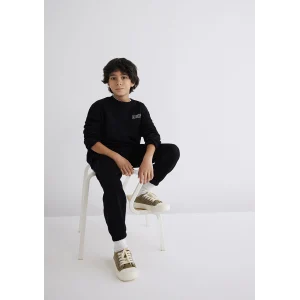 Mavi 6S10034-900 Mavi Logo Baskılı Siyah Sweatshirt