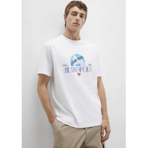 Mavi 0612918-620 Superman Baskılı Beyaz Tişört