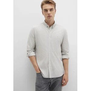 Mavi 0211402-91332 Çizgili Haki Gömlek