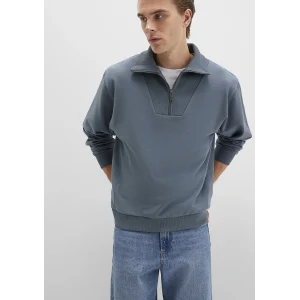 Mavi 0S10368-80889 Polo Yaka Gri Sweatshirt