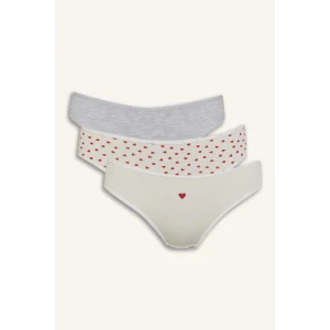 Defacto E7575 Gri 3lü Brief Külot-Fall in Love