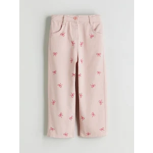 LCW Kids Pembe Beli Lastikli Kız Çocuk Pantolon