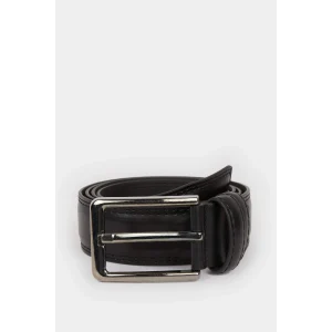 Defacto D3294 Siyah Erkek Suni Deri Günlük Kemer