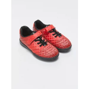 LCW STEPS Kirmizi Cırt Cırtlı Erkek Çocuk Halı Saha Ayakkabısı