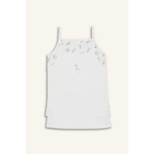 Defacto E7058 Ekru Kız Çocuk Desenli 2li İç Atlet