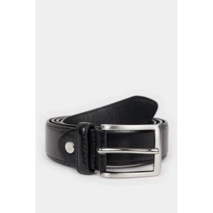 Defacto D3282 Siyah Erkek Suni Deri Günlük Kemer