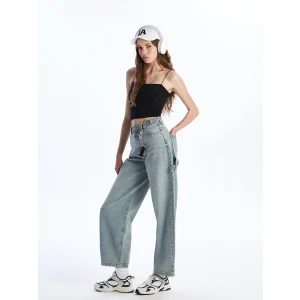 XSIDE Mavi Baggy Fit Kadın Jean Pantolon