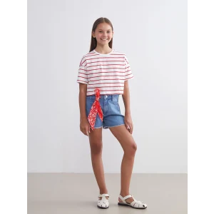 LCW Kids Mavi Kız Çocuk Jean Şort