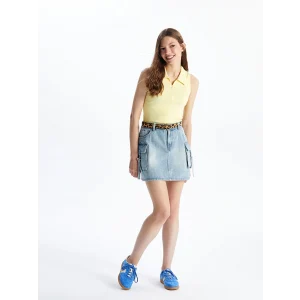 XSIDE Mavi Standart Fit Mini Jean Etek