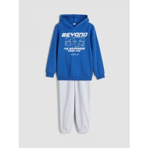 LCW Kids Mavi Kapüşonlu Erkek Çocuk Eşofman Takım