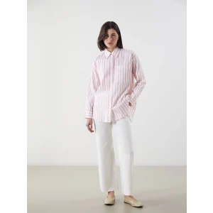 LCW Modest Beyaz Wideleg Kadın Jean Pantolon