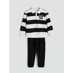 LCW Kids Siyah Erkek Çocuk Sweatshirt ve Jogger Eşofman Alt 2li