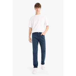 Defacto W7086AZNM83 İndigo Sergio Regular Fit Normal Bel Boru Paça Jean Pantolon