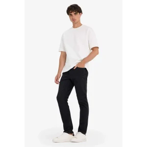 Defacto R8788AZNM40 Siyah Pedro Slim Fit Dar Kalıp Normal Bel Dar Paça Jean Pantolon