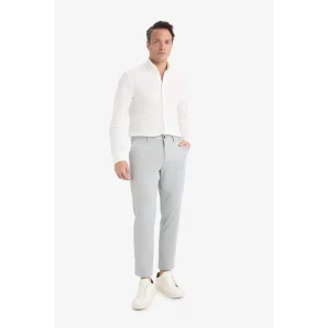 Defacto T6317AZGR377 Gri Jogger Fit Cepli Esnek Kumaş Düz Paça Pantolon