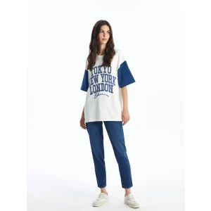 LCW Jeans Indigo Yüksek Bel Slim Mom Kadın Jean Pantolon